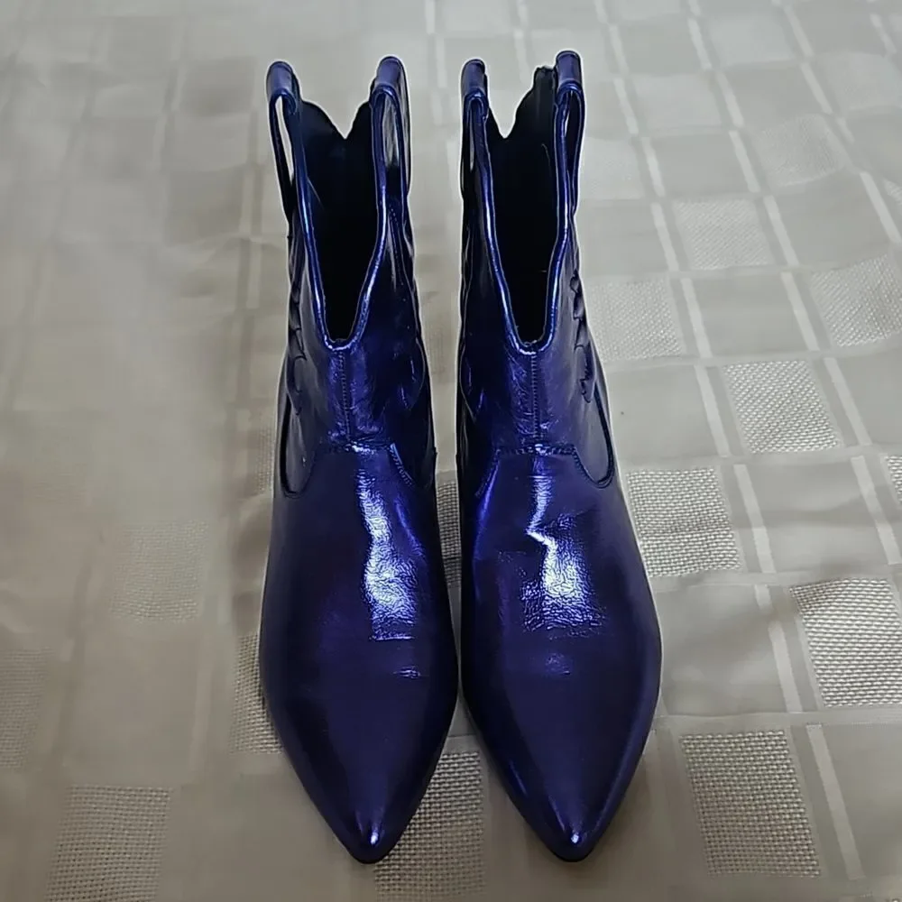 Katy Perry's The Annie-O Bootie Western Purple Size 8M - Picture 3 of 16